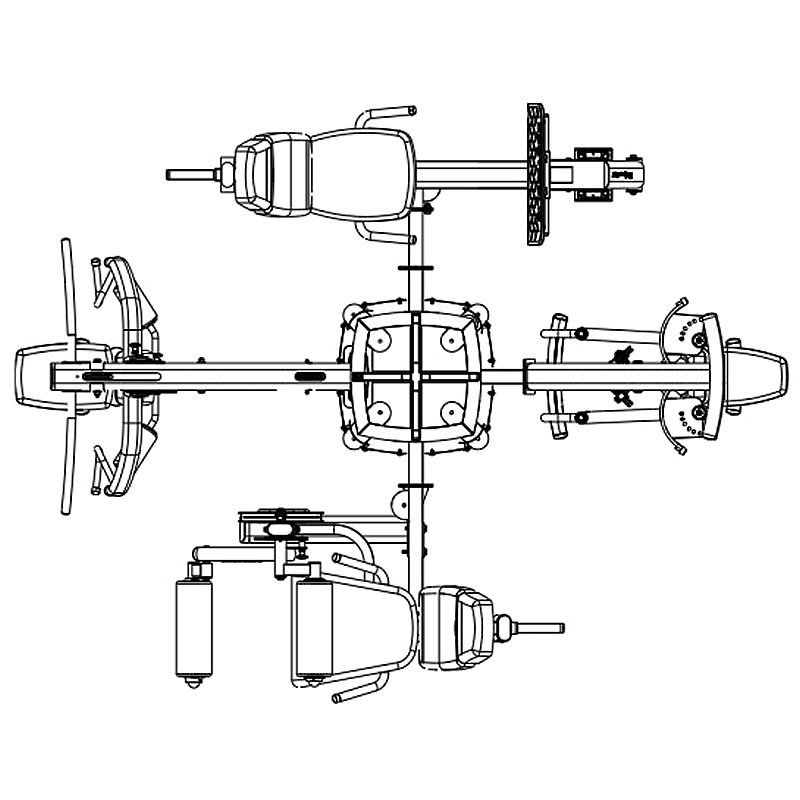 Body-Solid DGYM 綜合訓練器選配附件訓練圖