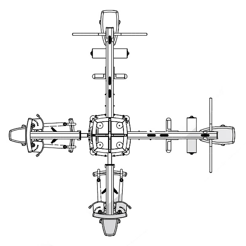 Body-Solid DGYM 綜合訓練器選配附件訓練圖