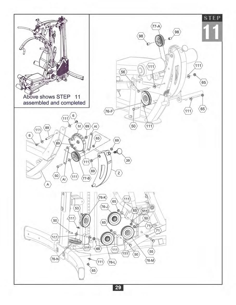 Body-Solid F600 綜合訓(xùn)練器安裝步驟及穿線(xiàn)圖