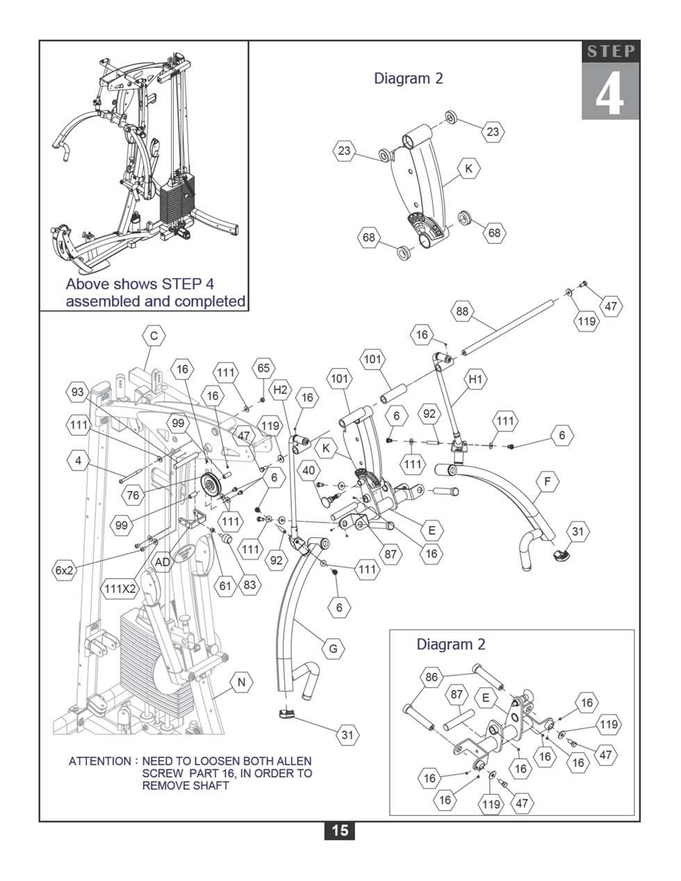 Body-Solid F600 綜合訓(xùn)練器安裝步驟及穿線(xiàn)圖