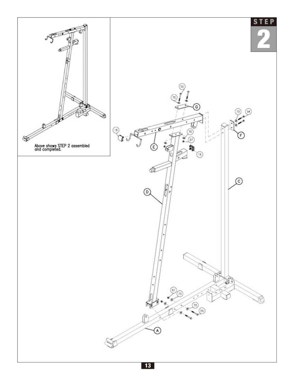 Body-Solid G2B 綜合訓(xùn)練器安裝步驟