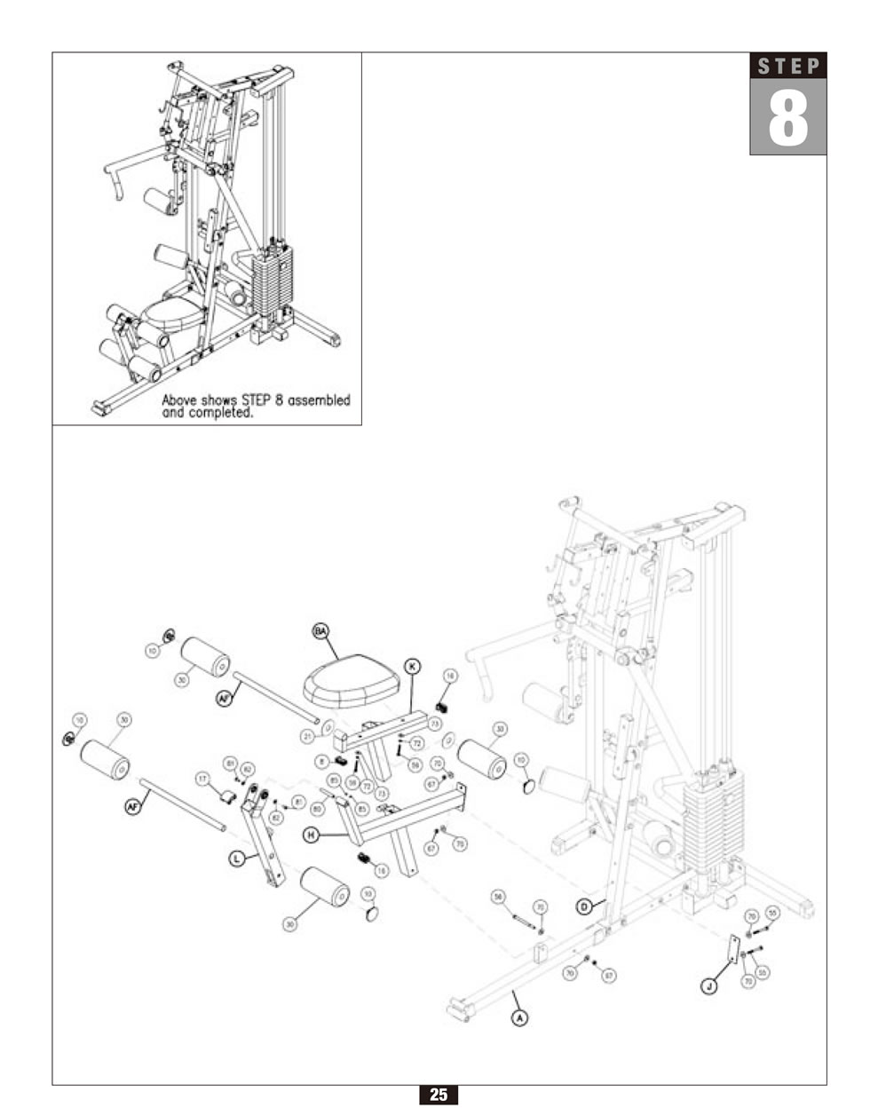 Body-Solid G2B 綜合訓(xùn)練器安裝步驟