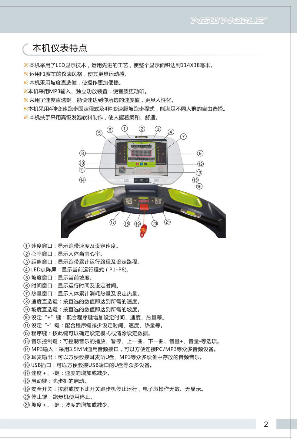 新貴族 V6-E 跑步機(jī)說明書